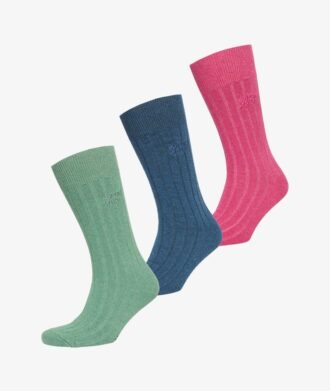 Lot de 3 paires de chaussettes unisexes en Organic Cotton à côtes