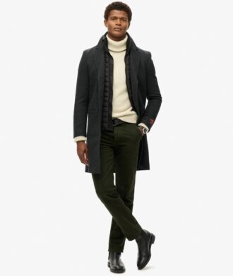 Manteau de ville deux-en-un ajusté
