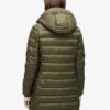 Manteau matelassé mi-long Fuji à capuche Manteau matelassé mi-long Fuji à capuche