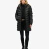 Manteau matelassé mi-long Fuji à capuche Manteau matelassé mi-long Fuji à capuche