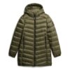 Manteau matelassé mi-long Fuji à capuche Manteau matelassé mi-long Fuji à capuche
