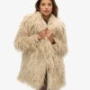 Manteau mi-long en fausse fourrure Manteau mi-long en fausse fourrure