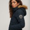 Manteau Puffer long à capuche Fuji Manteau Puffer long à capuche Fuji