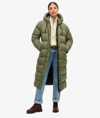 Manteau Puffer long en ripstop