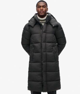 Manteau Puffer long en ripstop