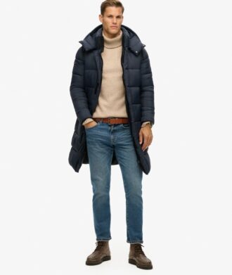 Manteau Puffer long en ripstop