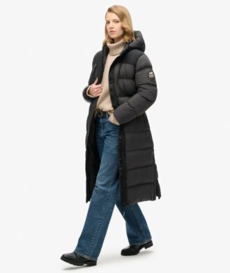 Manteau Puffer long en ripstop