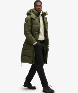 Manteau Puffer long en ripstop