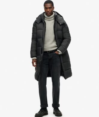 Manteau Puffer long en ripstop