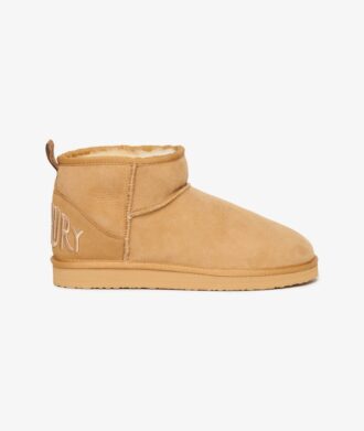 Mini-bottes en daim et sherpa