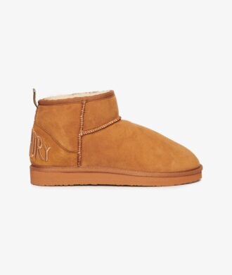 Mini-bottes en daim et sherpa