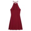 Mini-robe ajustée et évasée en jersey Mini-robe ajustée et évasée en jersey