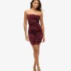Mini-robe bandeau en velours Mini-robe bandeau en velours