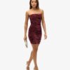 Mini-robe bandeau en velours Mini-robe bandeau en velours