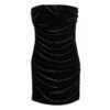 Mini-robe bandeau en velours Mini-robe bandeau en velours