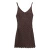 Mini-robe caraco en crochet Mini-robe caraco en crochet