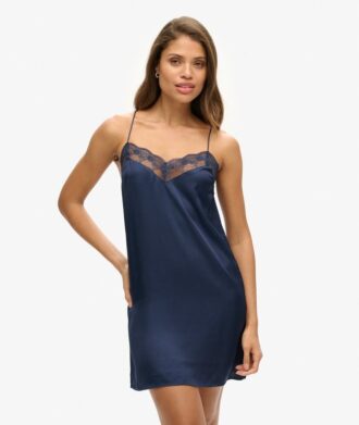 Mini-robe caraco en satin