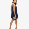 Mini-robe caraco en satin Mini-robe caraco en satin