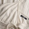 Mini-robe caraco en tissu texturé Mini-robe caraco en tissu texturé