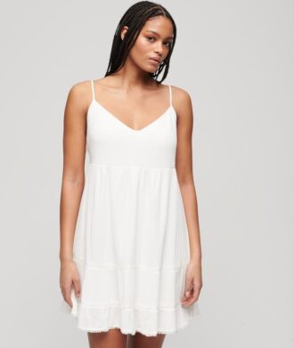 Mini-robe de plage à bretelles