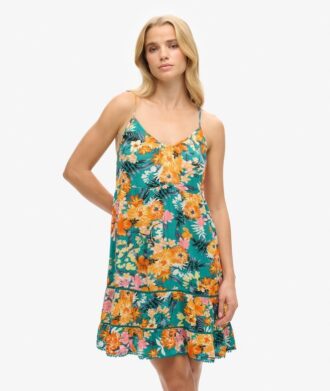 Mini-robe de plage à bretelles