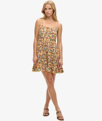 Mini-robe de plage à bretelles