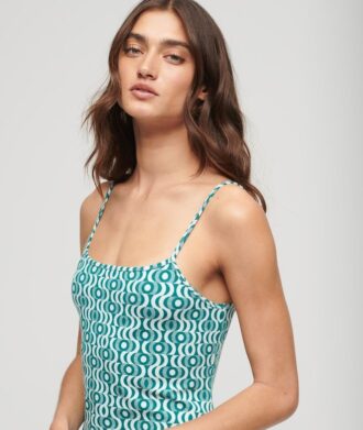 Mini-robe en jersey à bretelles imprimée