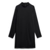 Mini-robe en satin à col montant Mini-robe en satin à col montant