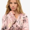 Mini-robe jacquard à manches évasées Mini-robe jacquard à manches évasées