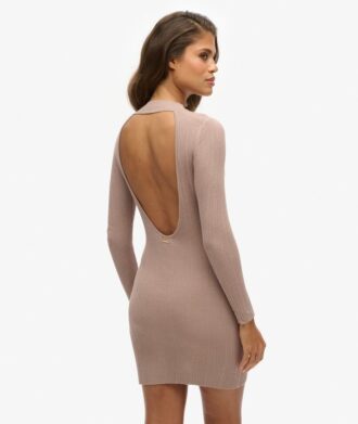 Mini-robe moulante dos nu