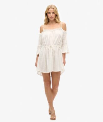 Mini-robe à épaules dénudées