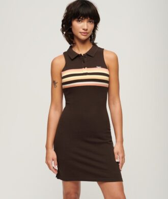 Mini-robe polo en jersey