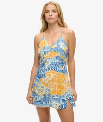 Mini-robe slip imprimée