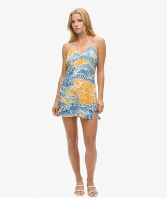 Mini-robe slip imprimée