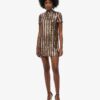Mini-robe t-shirt à paillettes Mini-robe t-shirt à paillettes