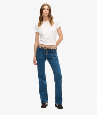 Organic Cotton Vintage Slim Flare Jeans Organic Cotton Vintage Slim Flare Jeans