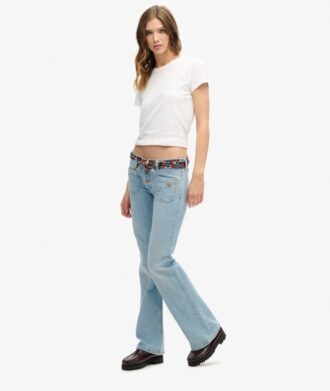 Organic Cotton Vintage Slim Flare Jeans