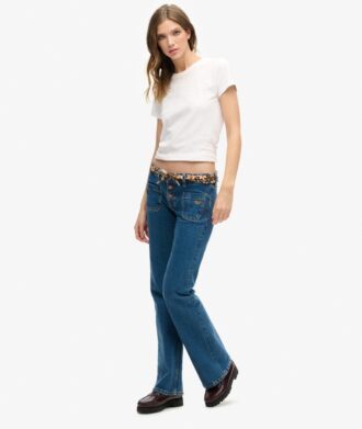 Organic Cotton Vintage Slim Flare Jeans Organic Cotton Vintage Slim Flare Jeans