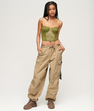 Pantalon baggy en toile de parachute