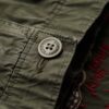 Pantalon cargo brodé à taille basse