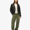 Pantalon cargo droit taille basse
