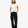 Pantalon cargo droit taille basse
