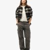 Pantalon cargo droit taille basse