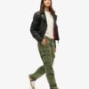 Pantalon cargo droit taille basse