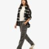 Pantalon cargo droit taille basse