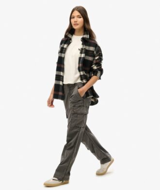 Pantalon cargo droit taille basse