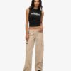 Pantalon cargo taille basse à jambes larges Pantalon cargo taille basse à jambes larges