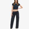 Pantalon cargo taille basse à jambes larges Pantalon cargo taille basse à jambes larges