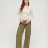 Pantalon cargo taille basse à jambes larges Pantalon cargo taille basse à jambes larges