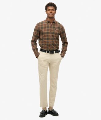 Pantalon chino slim ajusté en stretch